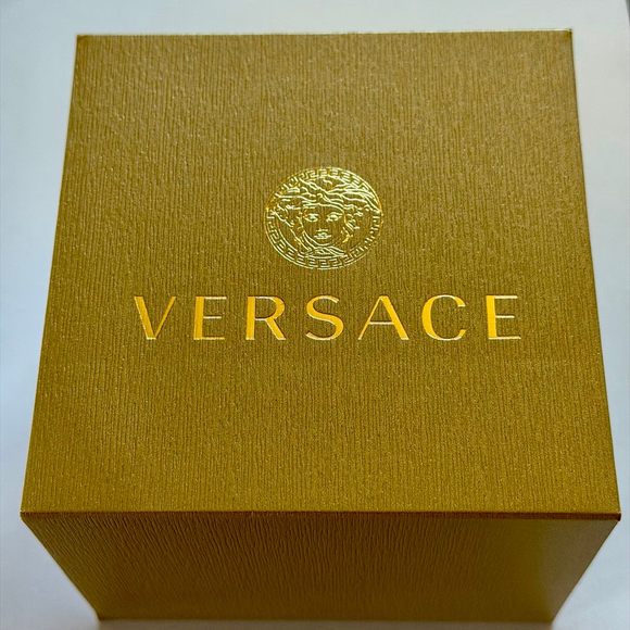 Versace Hellenyium Two Tone Green Dial Watch - Picture 10 of 14